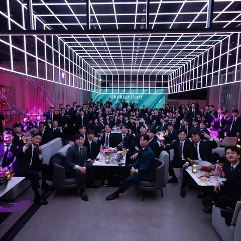 행사장에 모인 본부 구성원들